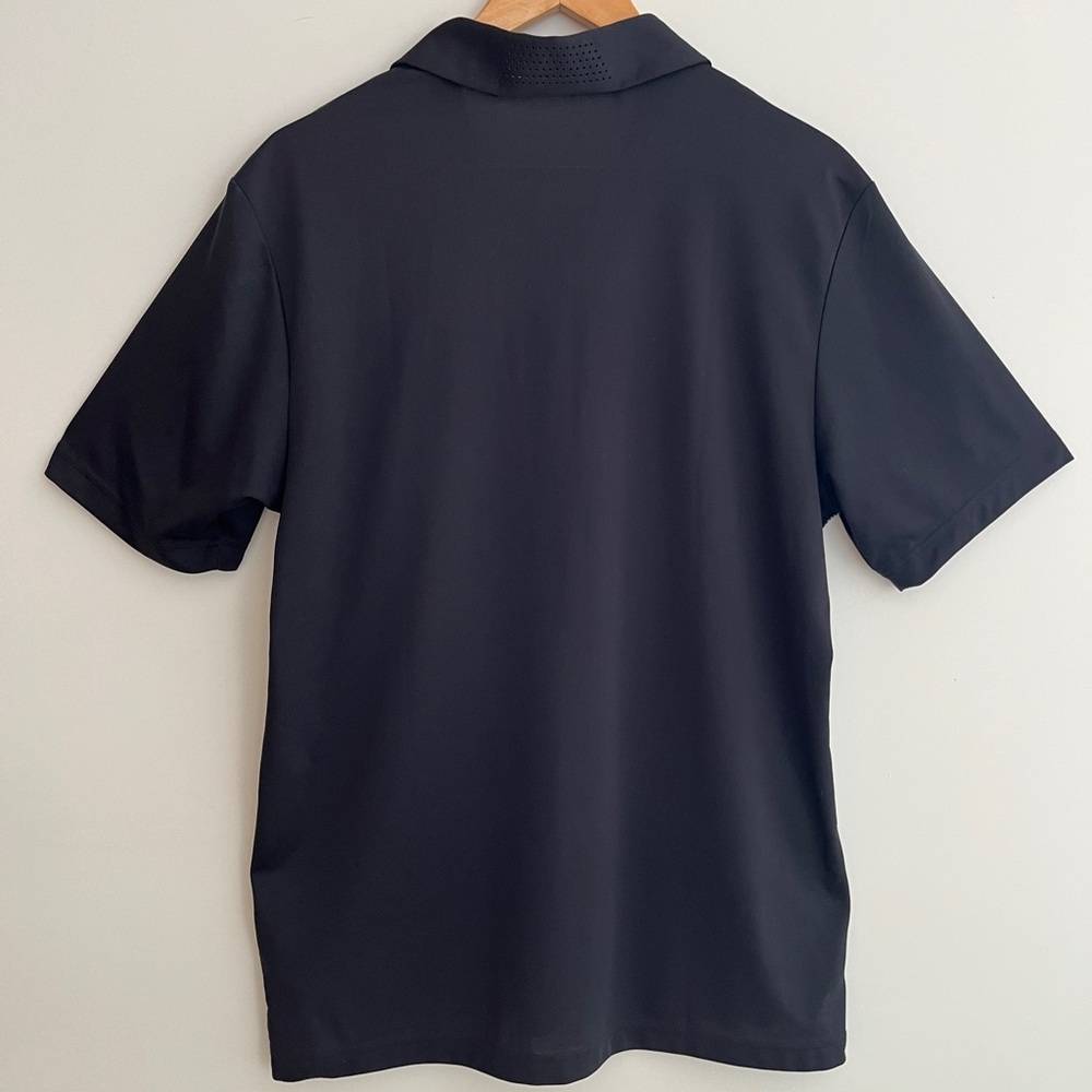 ADIDAS Short Sleeve Polo Striped Shirt Climachill Golf Athleisure Casual Resort - Picture 3 of 14
